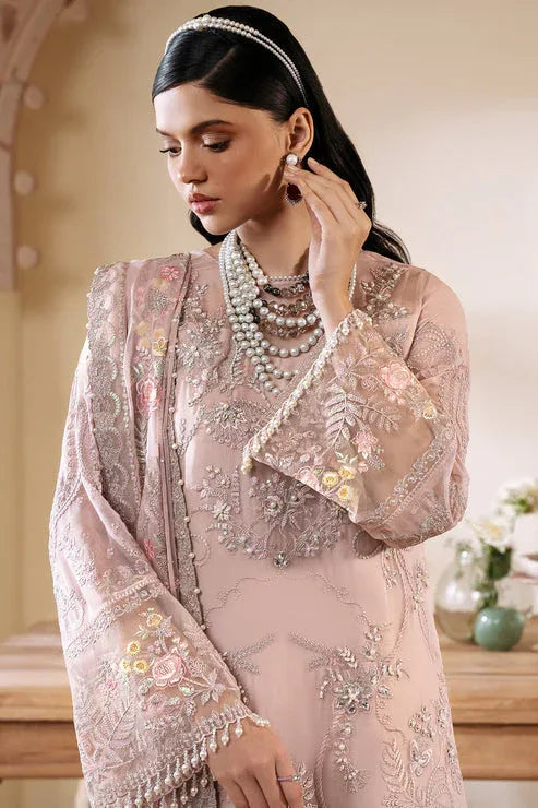 Imrozia Premium | Muse Luxury Chiffon 24 | S-1084 Cristal - Aqsa Fabrics