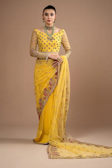 Imrozia Premium | Lumiere Luxury Sarees | 02 Lustrous Gold - Aqsa Fabrics