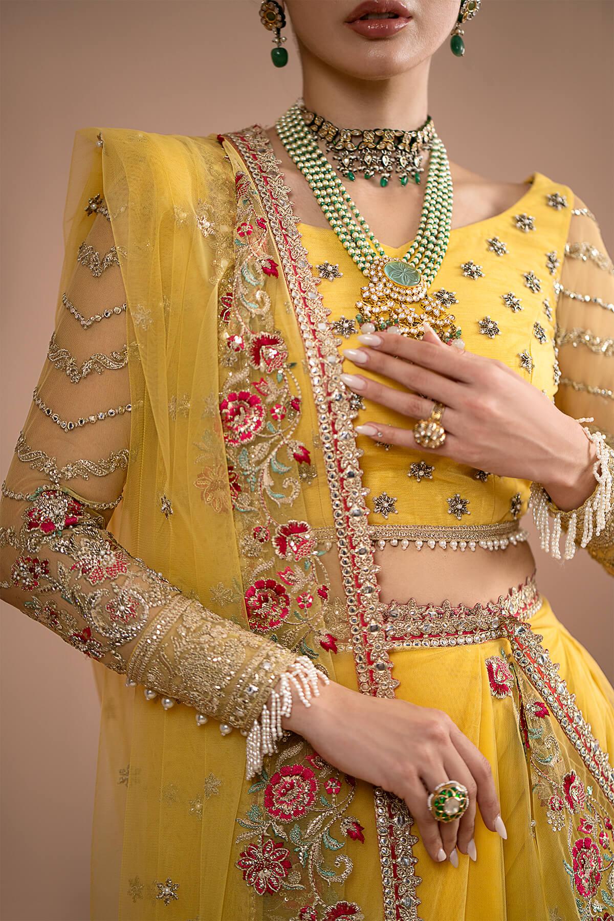 Imrozia Premium | Lumiere Luxury Sarees | 02 Lustrous Gold - Aqsa Fabrics