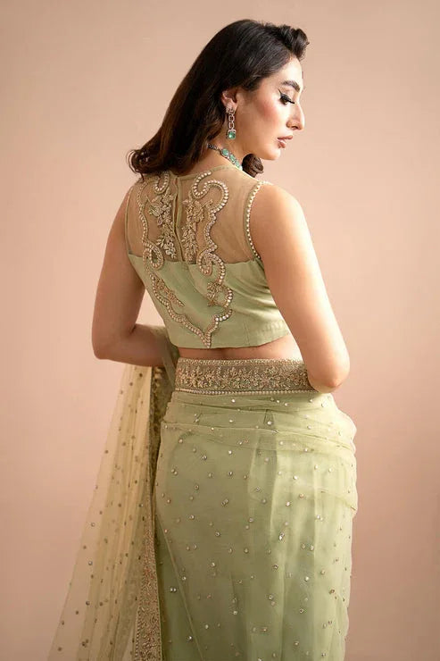 Imrozia Premium | Lumiere Luxury Sarees | 03 Eden - Aqsa Fabrics