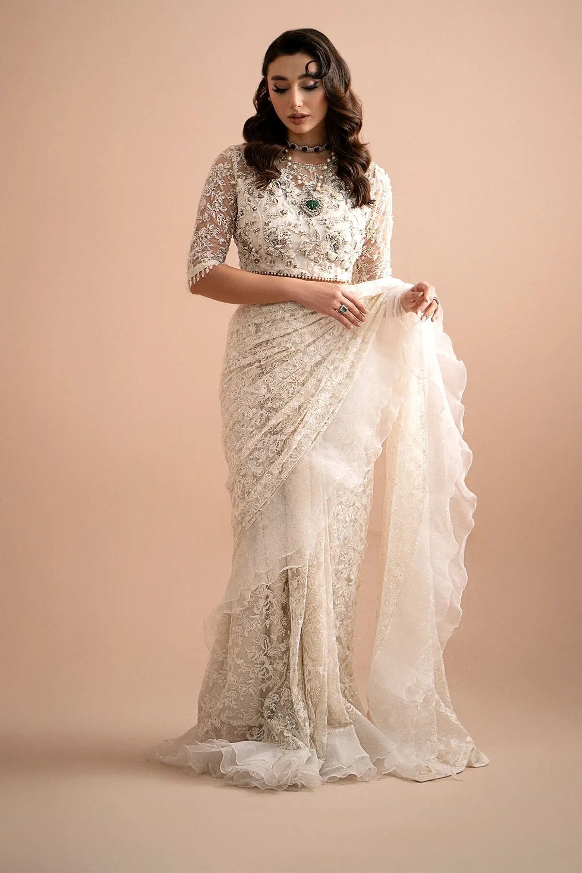 Imrozia Premium | Lumiere Luxury Sarees | 04 Dream - Aqsa Fabrics