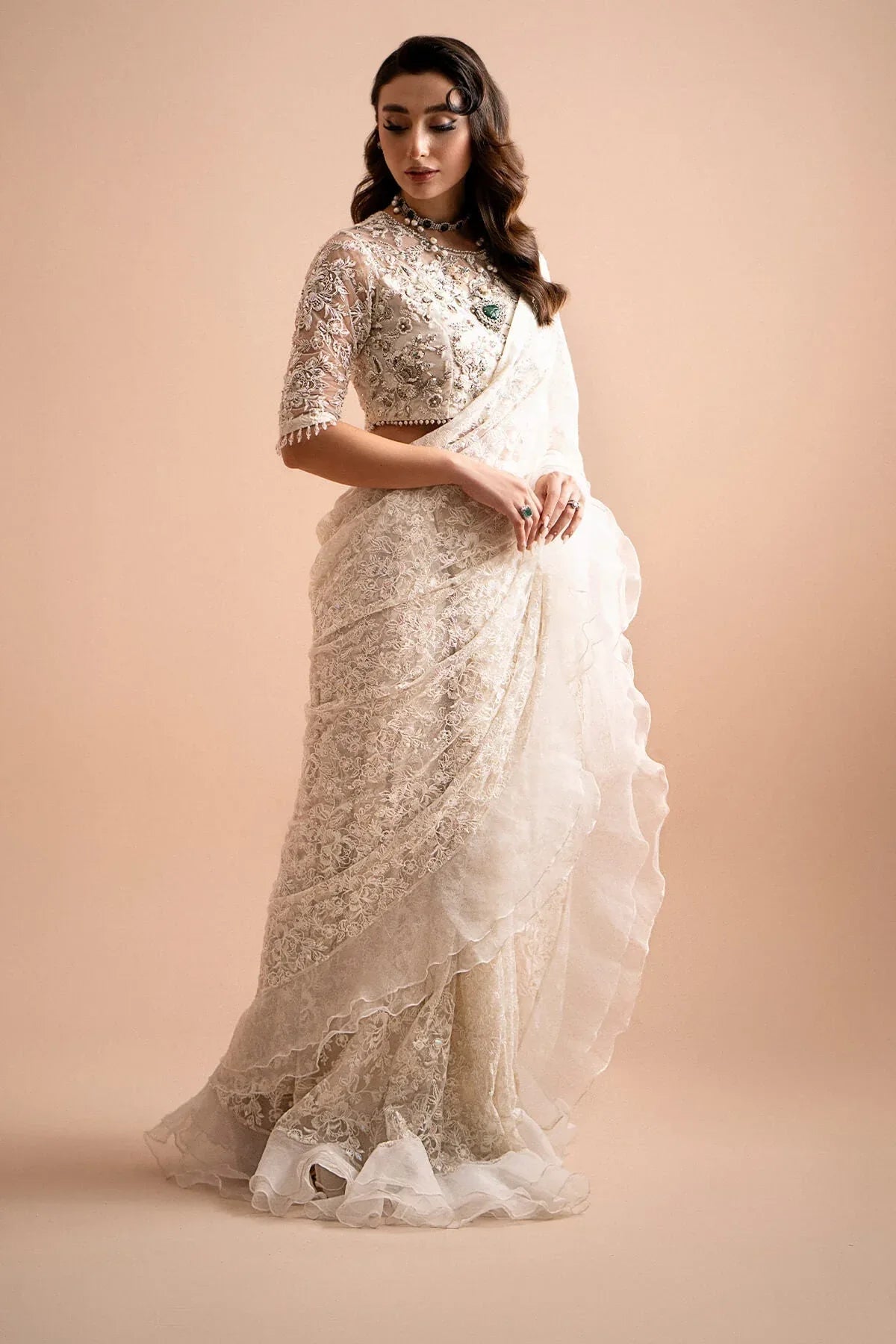 Imrozia Premium | Lumiere Luxury Sarees | 04 Dream - Aqsa Fabrics