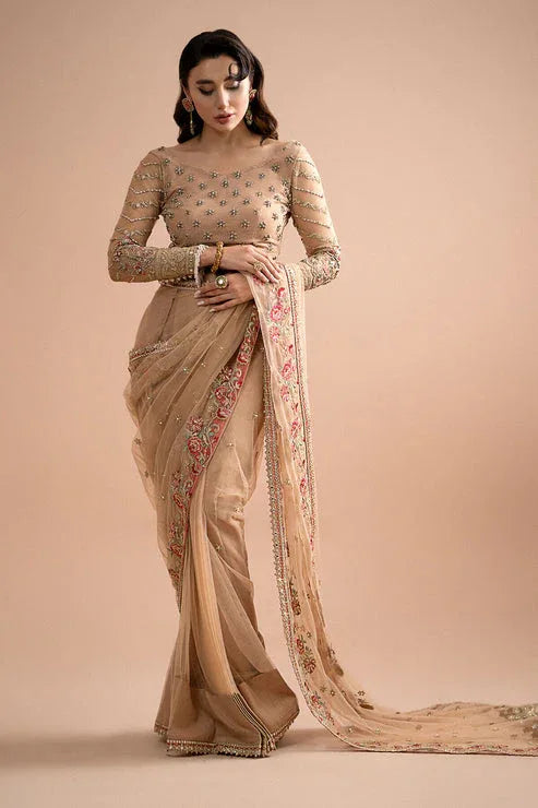 Imrozia Premium | Lumiere Luxury Sarees | 05 Celeste - Aqsa Fabrics