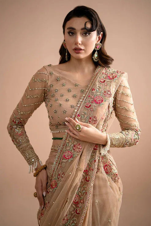 Imrozia Premium | Lumiere Luxury Sarees | 05 Celeste - Aqsa Fabrics