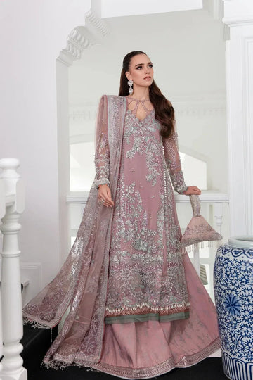 AJR Couture | Alif Luxury Wedding Formals 23 | Violet - Aqsa Fabrics