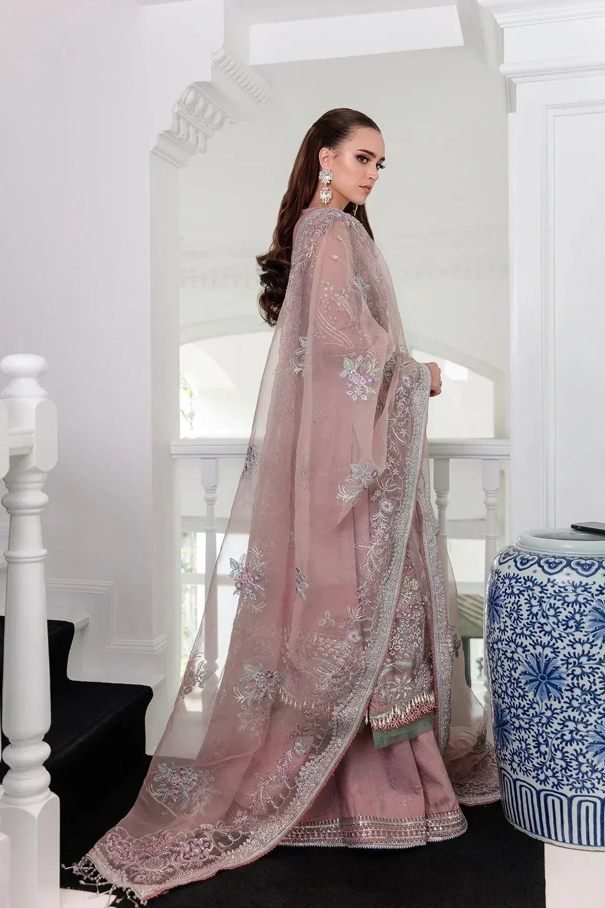 AJR Couture | Alif Luxury Wedding Formals 23 | Violet - Aqsa Fabrics