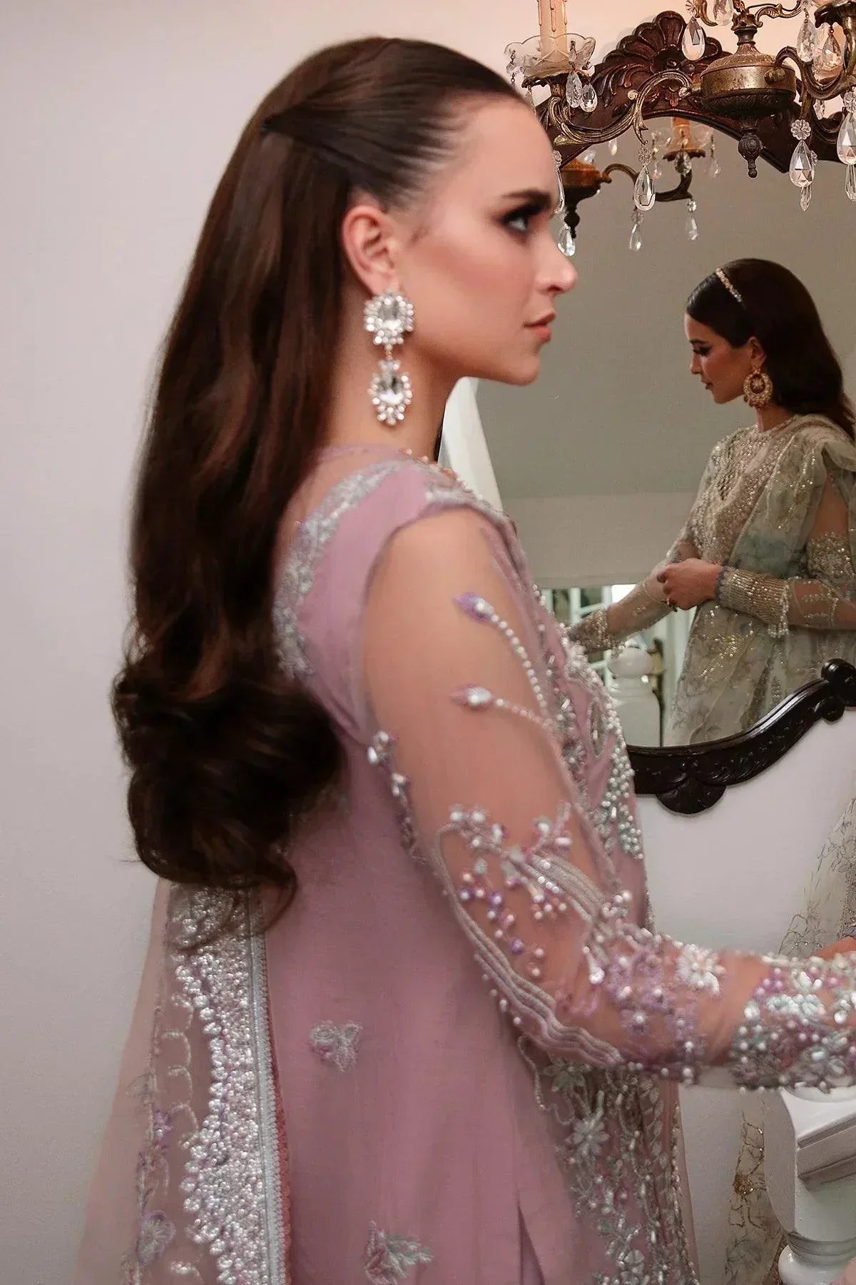 AJR Couture | Alif Luxury Wedding Formals 23 | Violet - Aqsa Fabrics