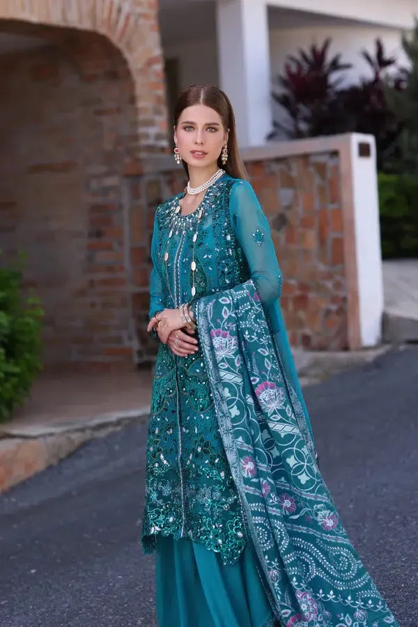 Noor by Saadia Asad | Chiffon Formals 23 | D8-Zarish - Aqsa Fabrics