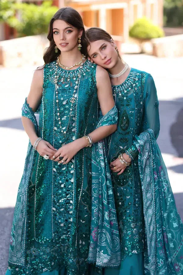 Noor by Saadia Asad | Chiffon Formals 23 | D8-Zarish - Aqsa Fabrics