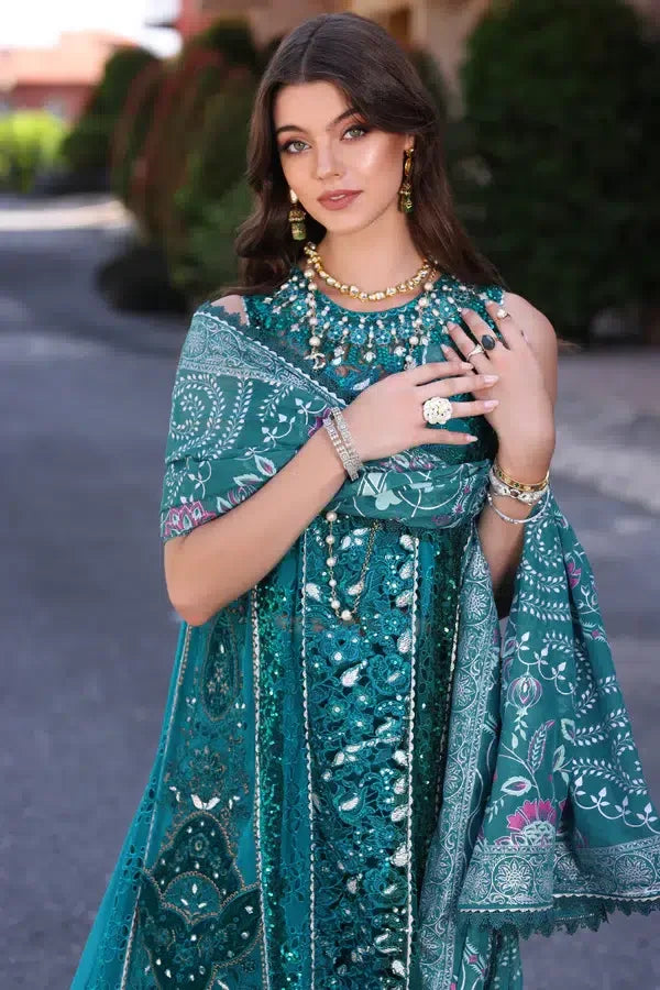 Noor by Saadia Asad | Chiffon Formals 23 | D8-Zarish - Aqsa Fabrics