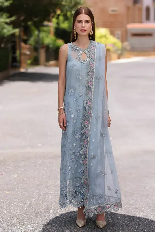 Noor by Saadia Asad | Chiffon Formals 23 | D1-Laira - Aqsa Fabrics