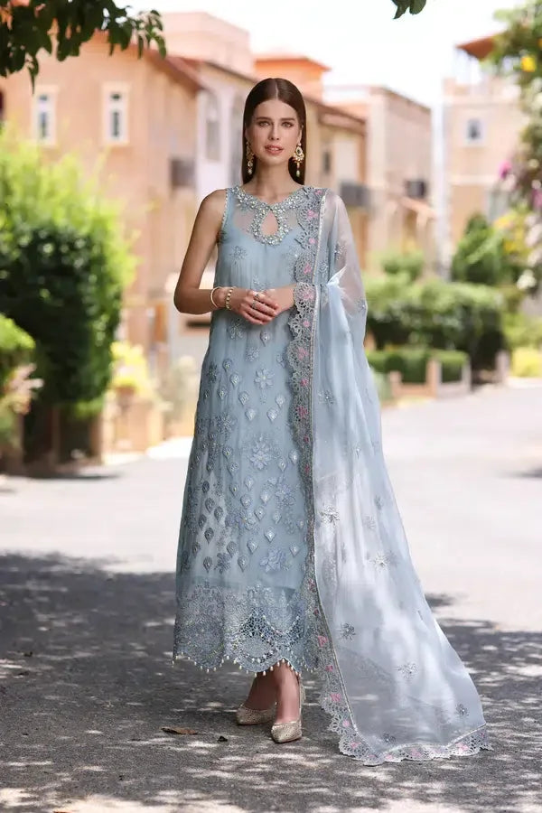 Noor by Saadia Asad | Chiffon Formals 23 | D1-Laira - Aqsa Fabrics