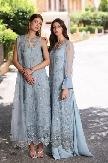 Noor by Saadia Asad | Chiffon Formals 23 | D1-Laira - Aqsa Fabrics