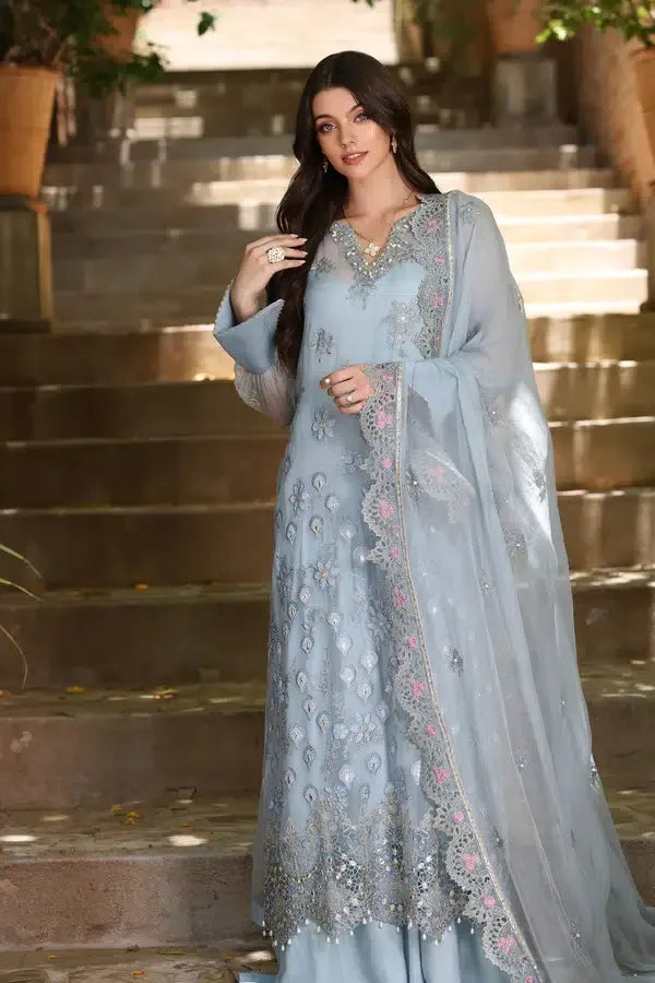 Noor by Saadia Asad | Chiffon Formals 23 | D1-Laira - Aqsa Fabrics