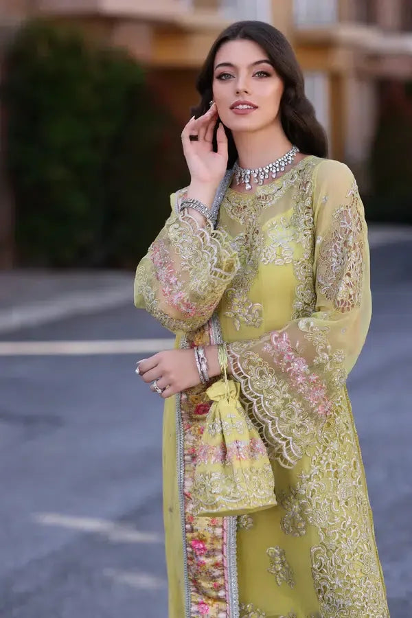 Noor by Saadia Asad | Chiffon Formals 23 | D4-Minali - Aqsa Fabrics