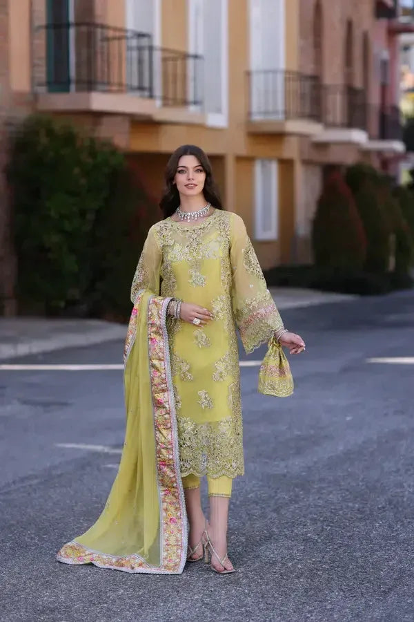 Noor by Saadia Asad | Chiffon Formals 23 | D4-Minali - Aqsa Fabrics