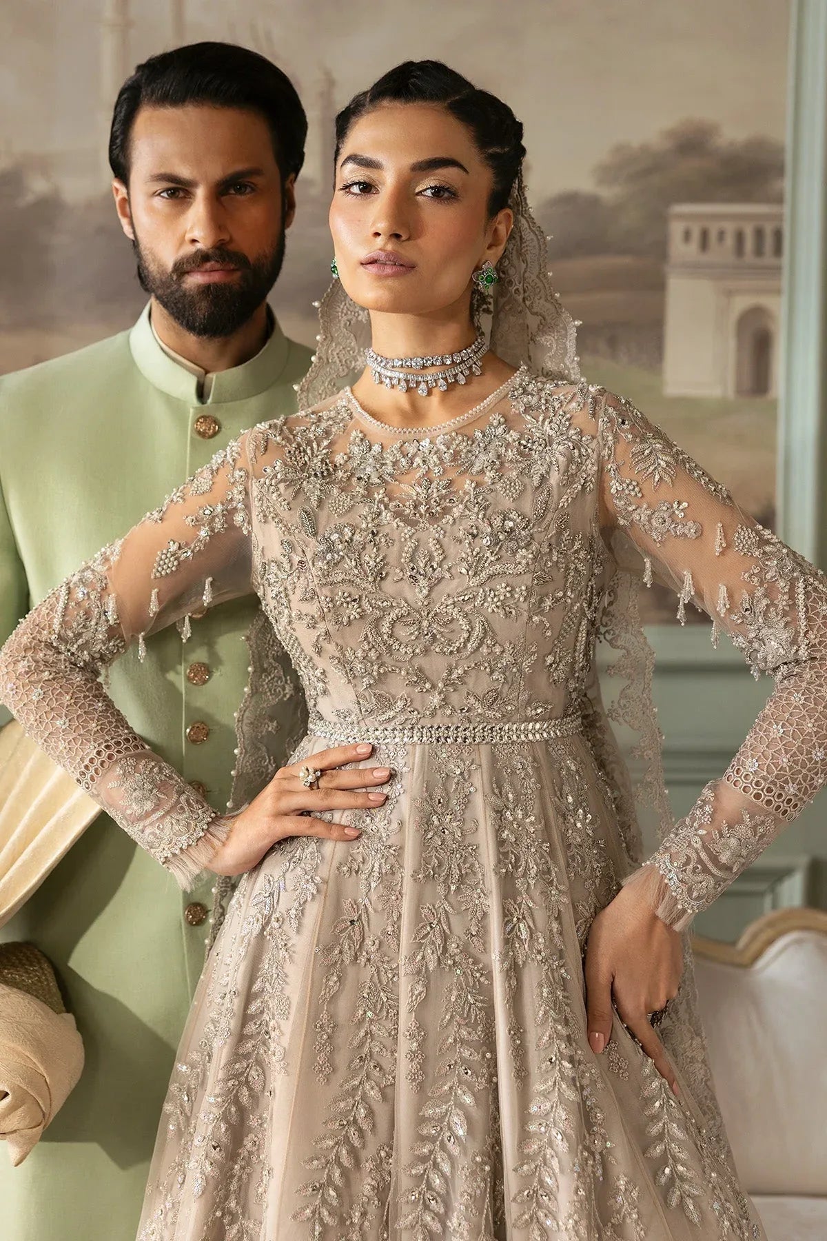 Imrozia Premium | Jashan Bridal Collection | SB-40 Tabaan - Aqsa Fabrics