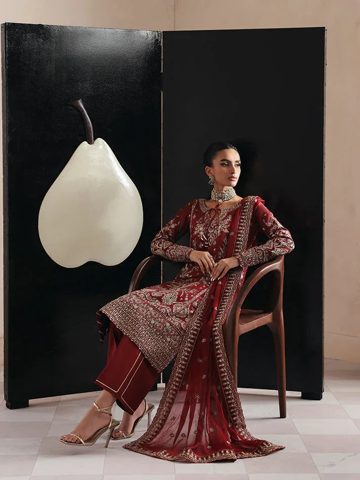 Gulaal | Serica Raw Silk | Seryne - Aqsa Fabrics