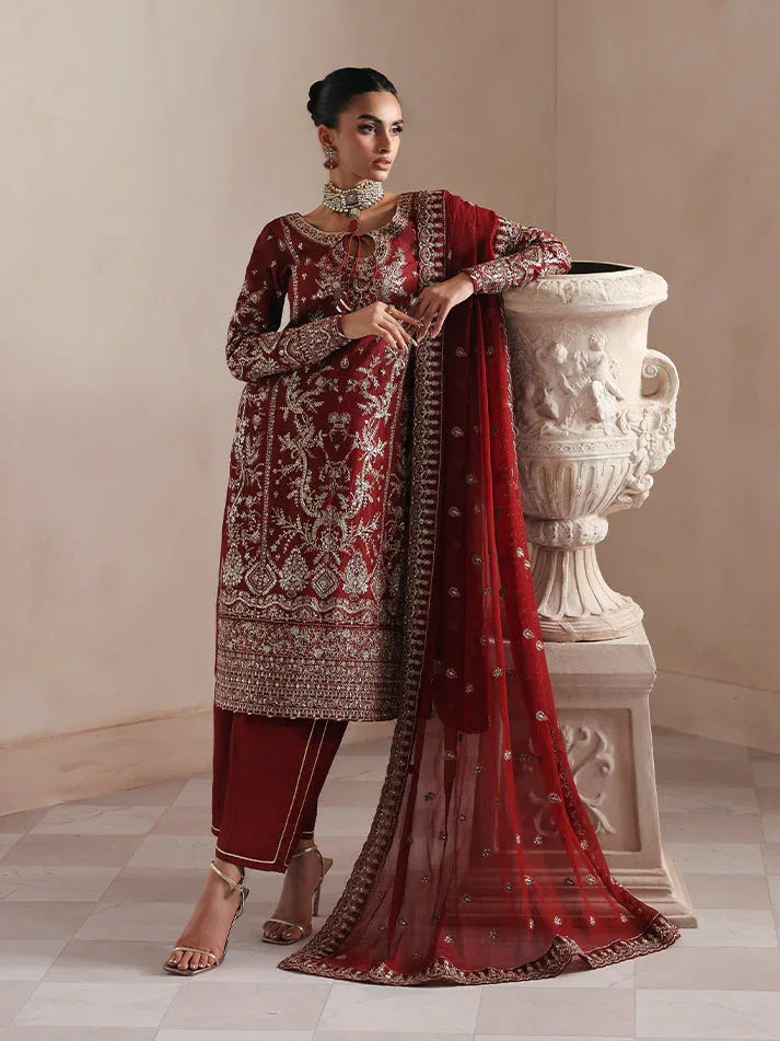 Gulaal | Serica Raw Silk | Seryne - Aqsa Fabrics
