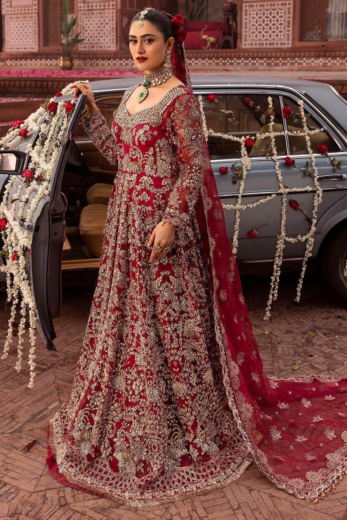 Motifz | Bridal Couture | 0019-SHANARA EMBROIDERED ORGANZA STITCHED - Aqsa Fabrics