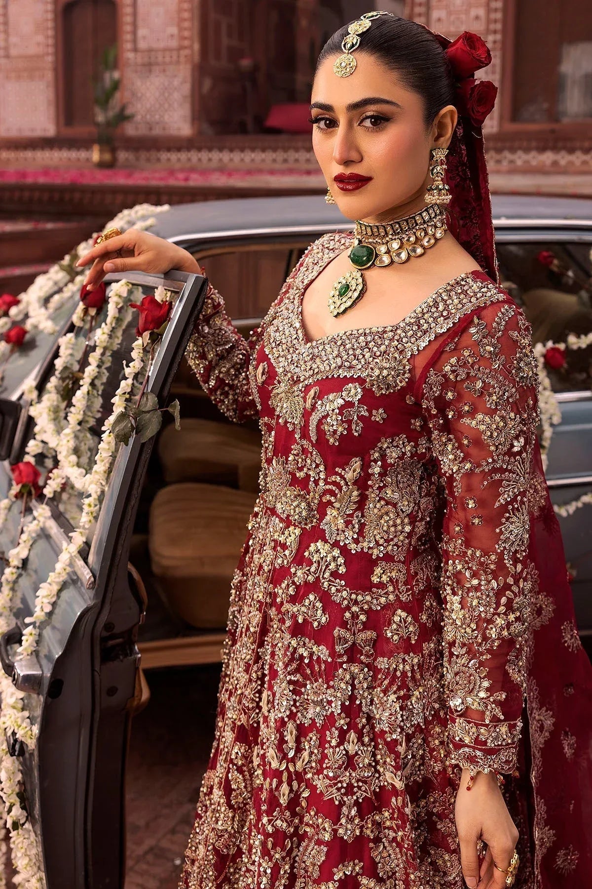 Motifz | Bridal Couture | 0019-SHANARA EMBROIDERED ORGANZA STITCHED - Aqsa Fabrics