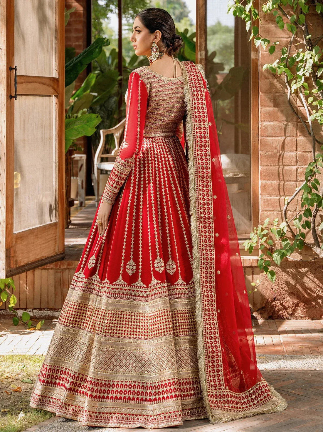Akbar Aslam Mastani Embroidered Raw Silk 3Pc Suit - NAWAZISH - Aqsa Fabrics