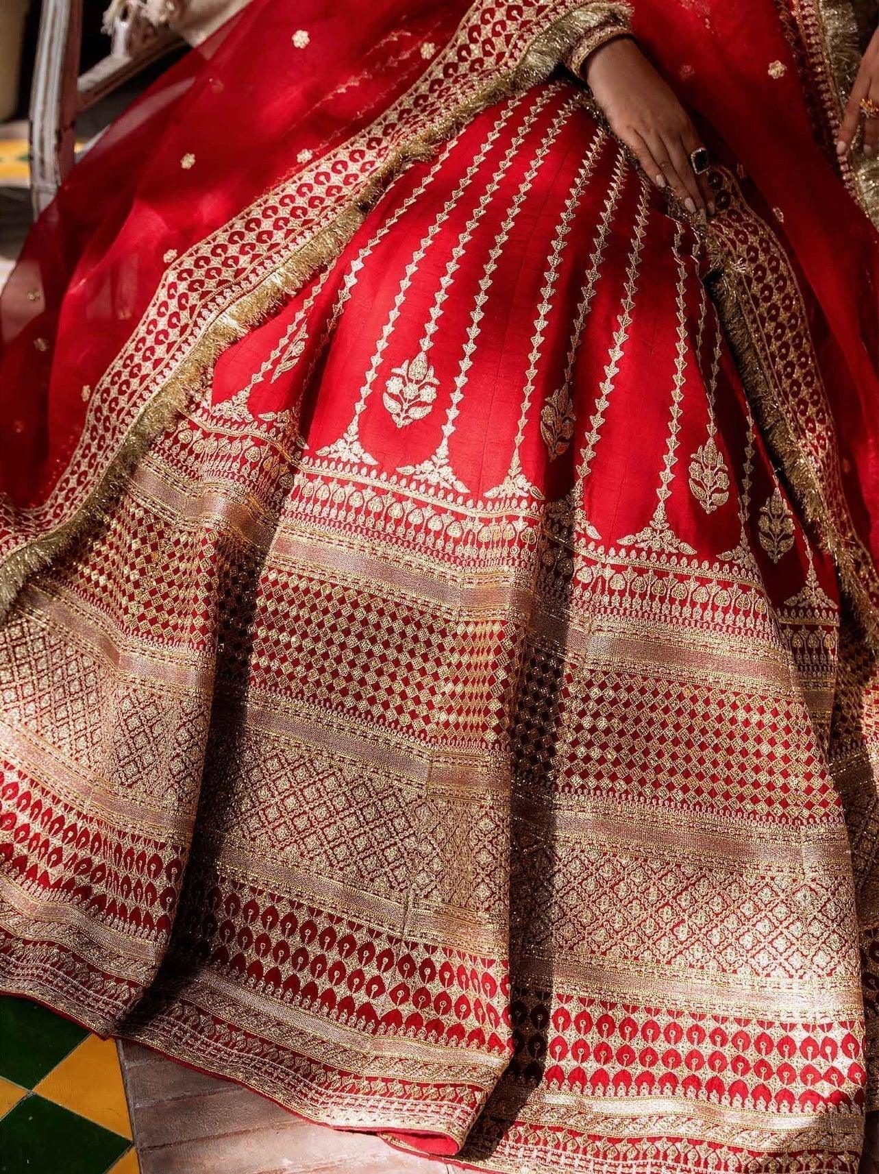 Akbar Aslam Mastani Embroidered Raw Silk 3Pc Suit - NAWAZISH - Aqsa Fabrics