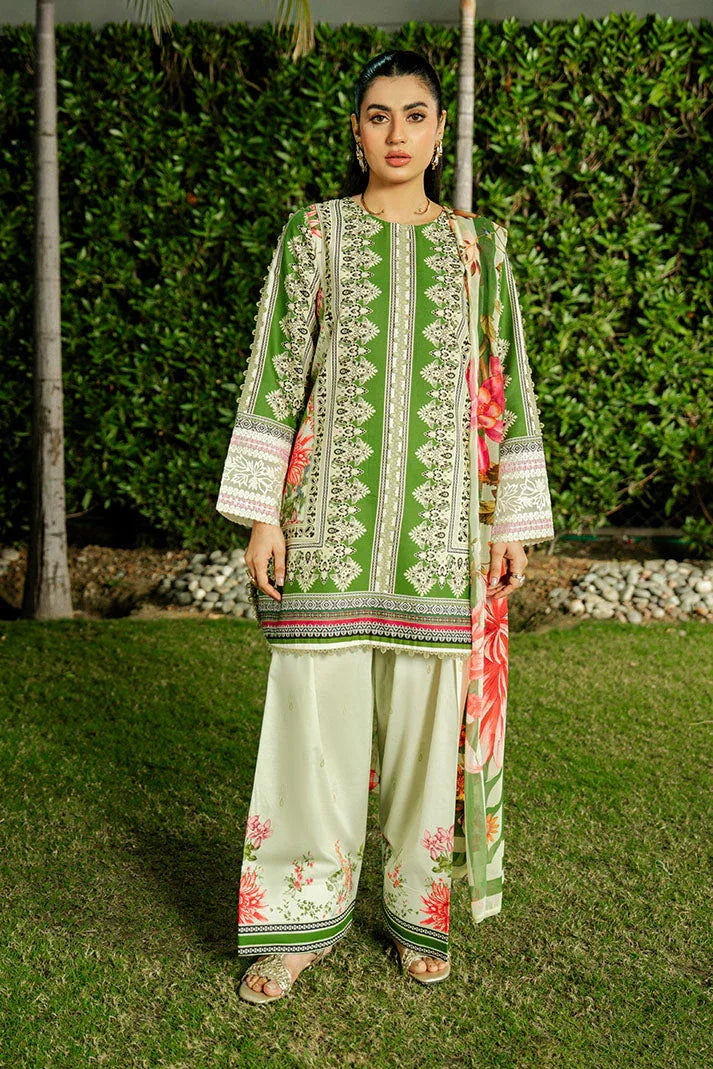 Imrozia Premium | Dahlia Lawn | SL-122 Olive Jardin