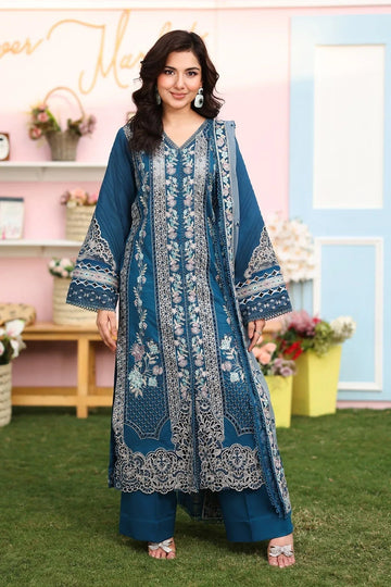 Imrozia Premium | Hayam Luxury Lawn 25 | SL 87 SAHAR - Aqsa Fabrics
