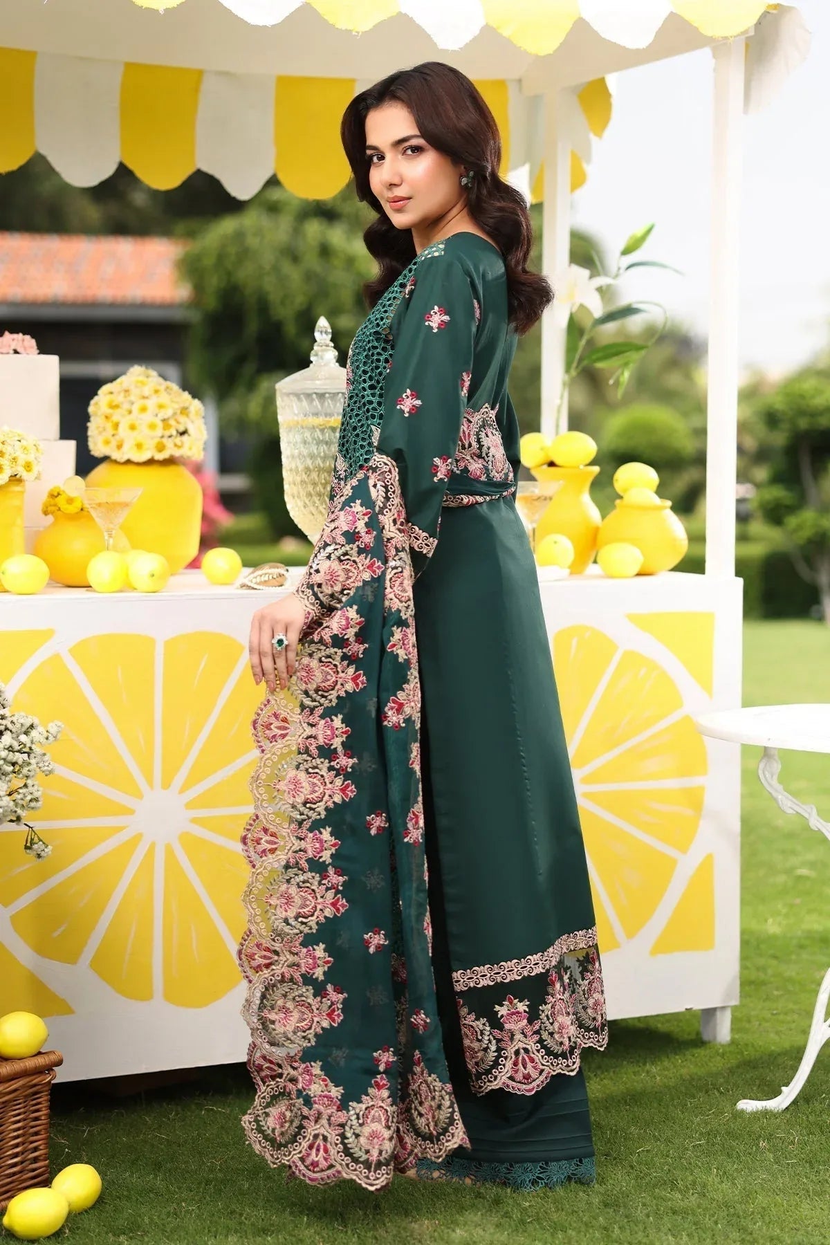 Imrozia Premium | Hayam Luxury Lawn 25 | SL 89 AMAL - Aqsa Fabrics