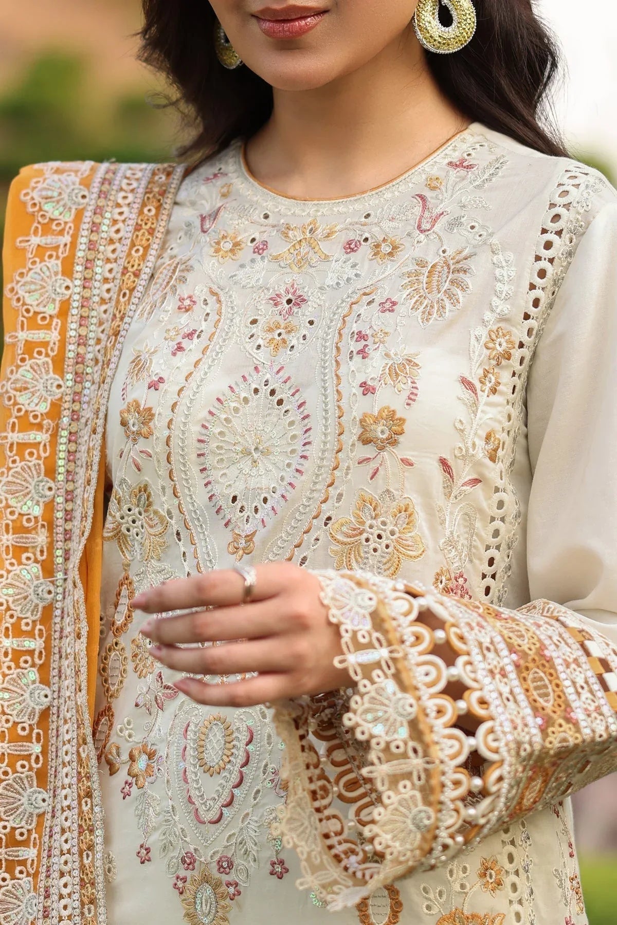 Imrozia Premium | Hayam Luxury Lawn 25 | SL 91 LULU - Aqsa Fabrics