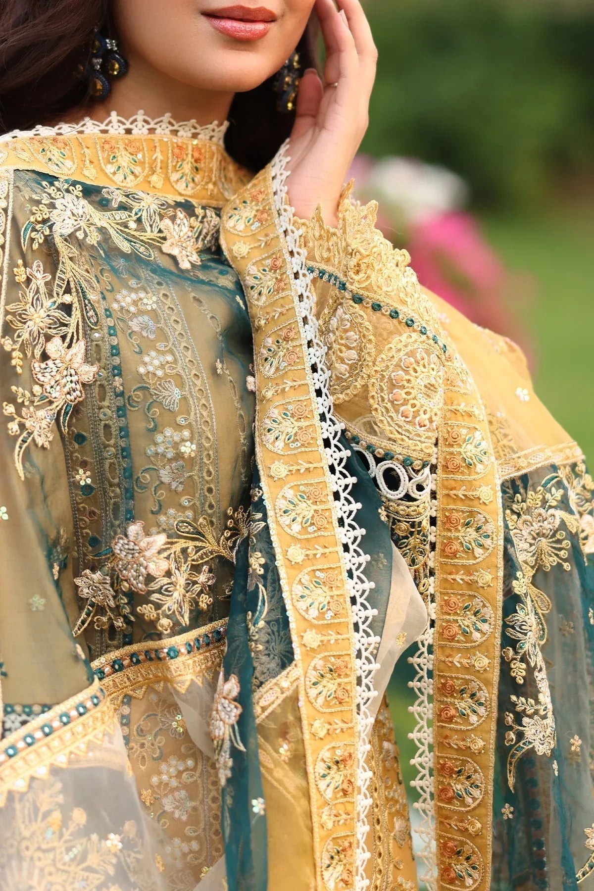 Imrozia Premium | Hayam Luxury Lawn 25 | SL 92 SHAKIRA - Aqsa Fabrics