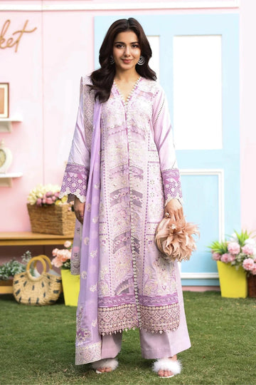 Imrozia Premium | Hayam Luxury Lawn 25 | SL 95 HALIMA - Aqsa Fabrics