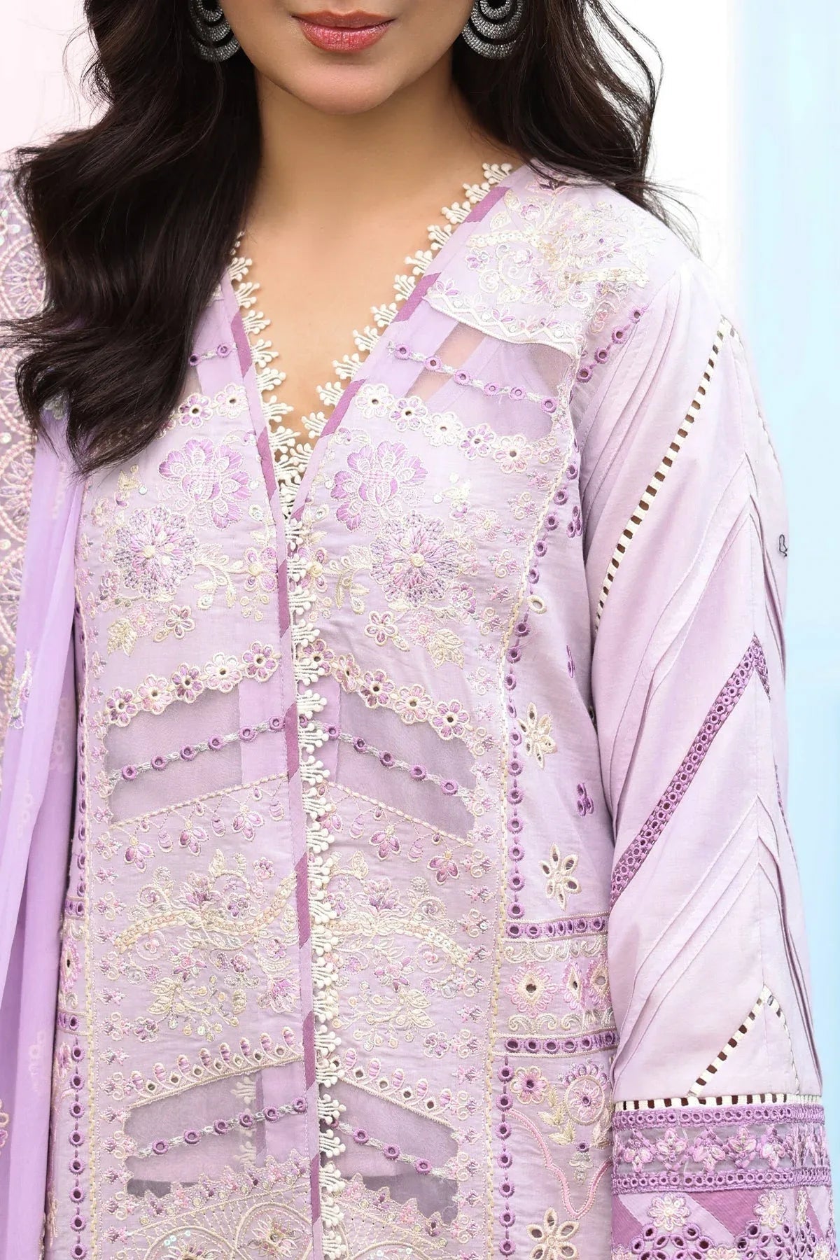 Imrozia Premium | Hayam Luxury Lawn 25 | SL 95 HALIMA - Aqsa Fabrics
