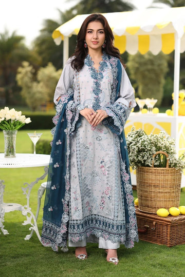 Imrozia Premium | Hayam Luxury Lawn 25 | SL 96 MUNIRA - Aqsa Fabrics
