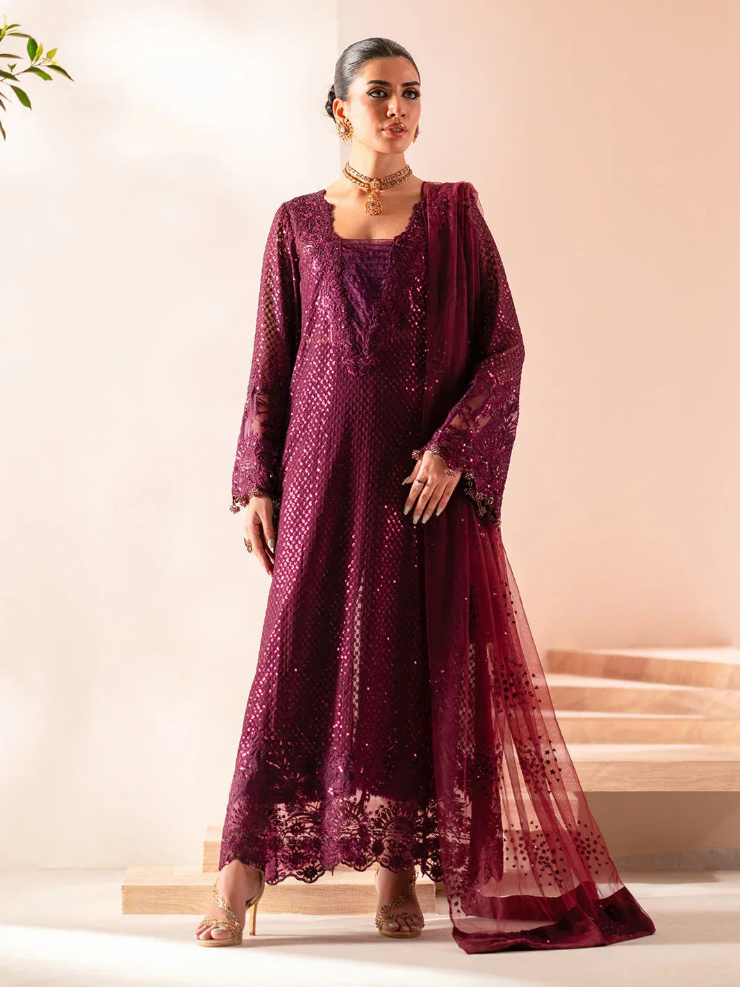 Izel | Stardust Luxury Collection | SLC-015-Elma - Aqsa Fabrics