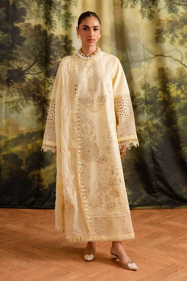 Marjjan | Guzel Lawn | SMC 203-A (Yellow) - Aqsa Fabrics