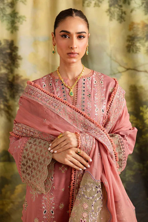 Marjjan | Guzel Lawn | SMC 207-B (Pink) - Aqsa Fabrics