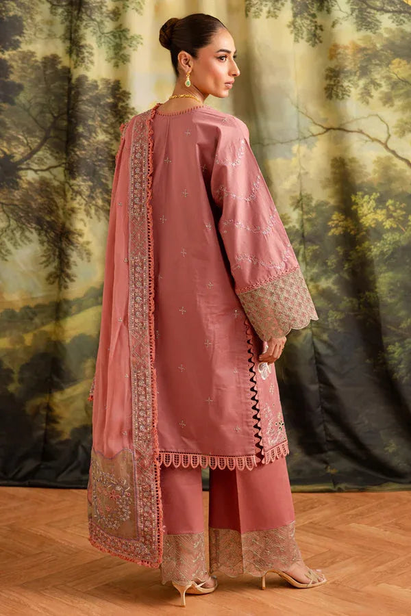 Marjjan | Guzel Lawn | SMC 207-B (Pink) - Aqsa Fabrics