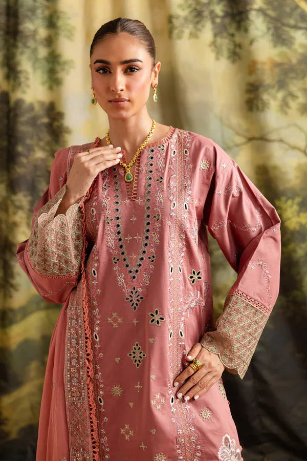 Marjjan | Guzel Lawn | SMC 207-B (Pink) - Aqsa Fabrics