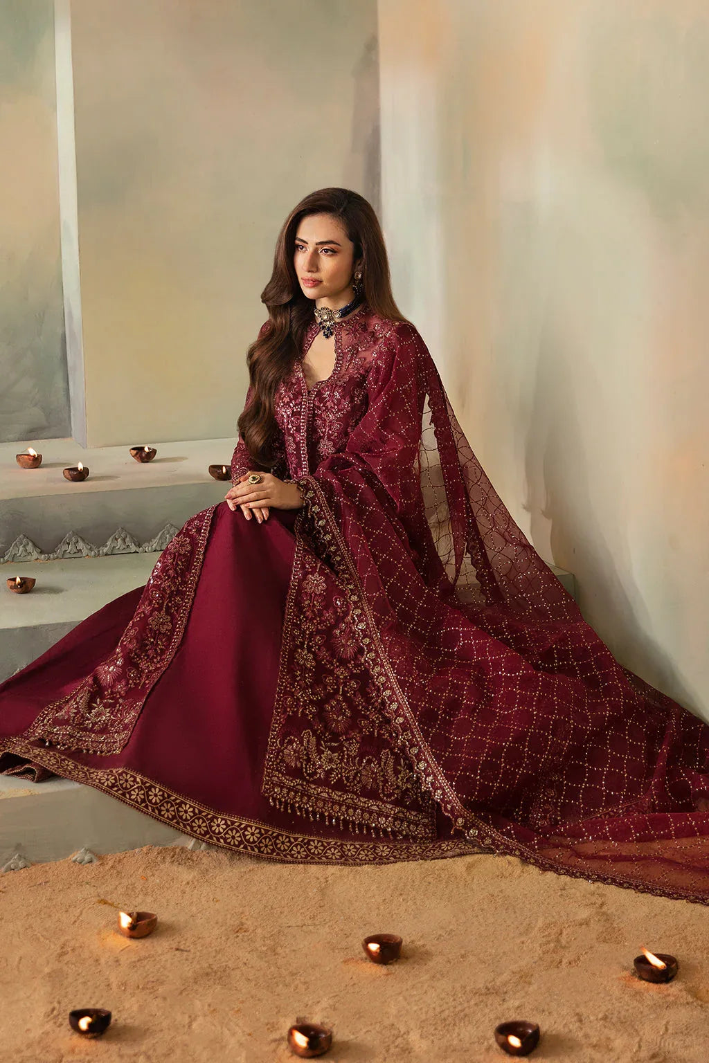 Saad Shaikh | Elana Wedding Formals |   Leila - Aqsa Fabrics