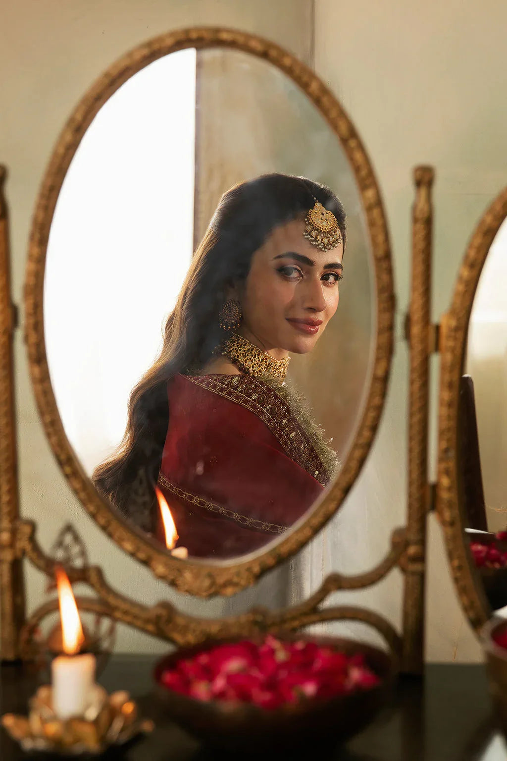 Saad Shaikh | Elana Wedding Formals |  Cerise - Aqsa Fabrics