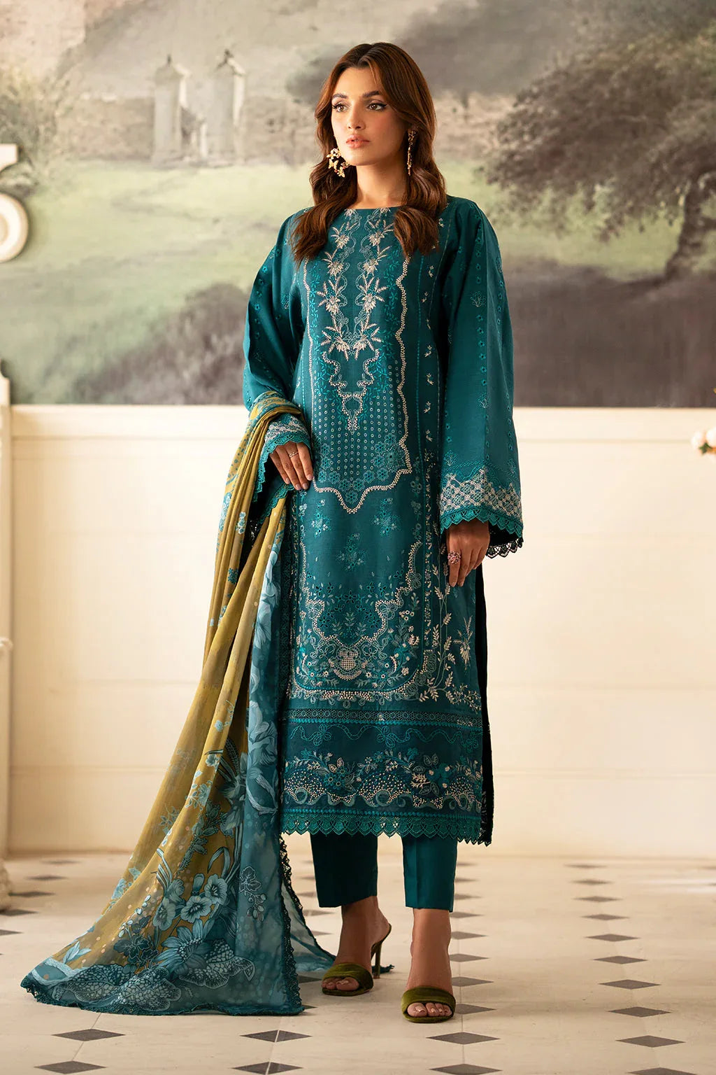 Saad Shaikh | Lumiere Winter |  D-03 Foret - Aqsa Fabrics