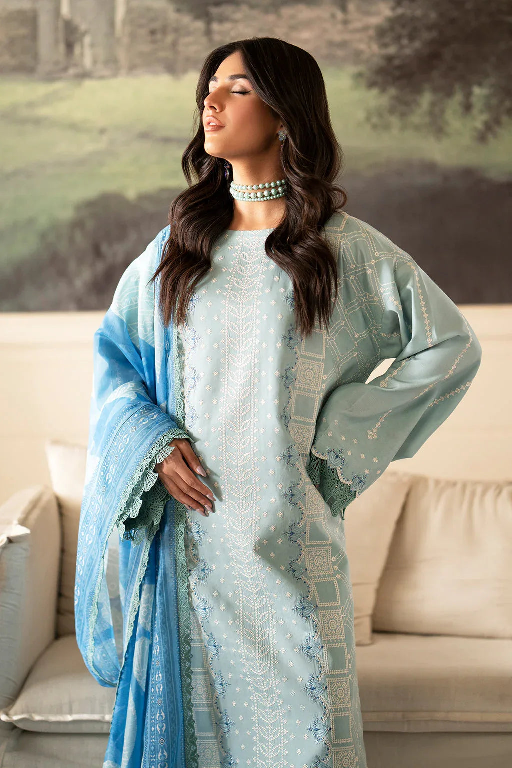 Saad Shaikh | Lumiere Winter | D-10 Ribera - Aqsa Fabrics