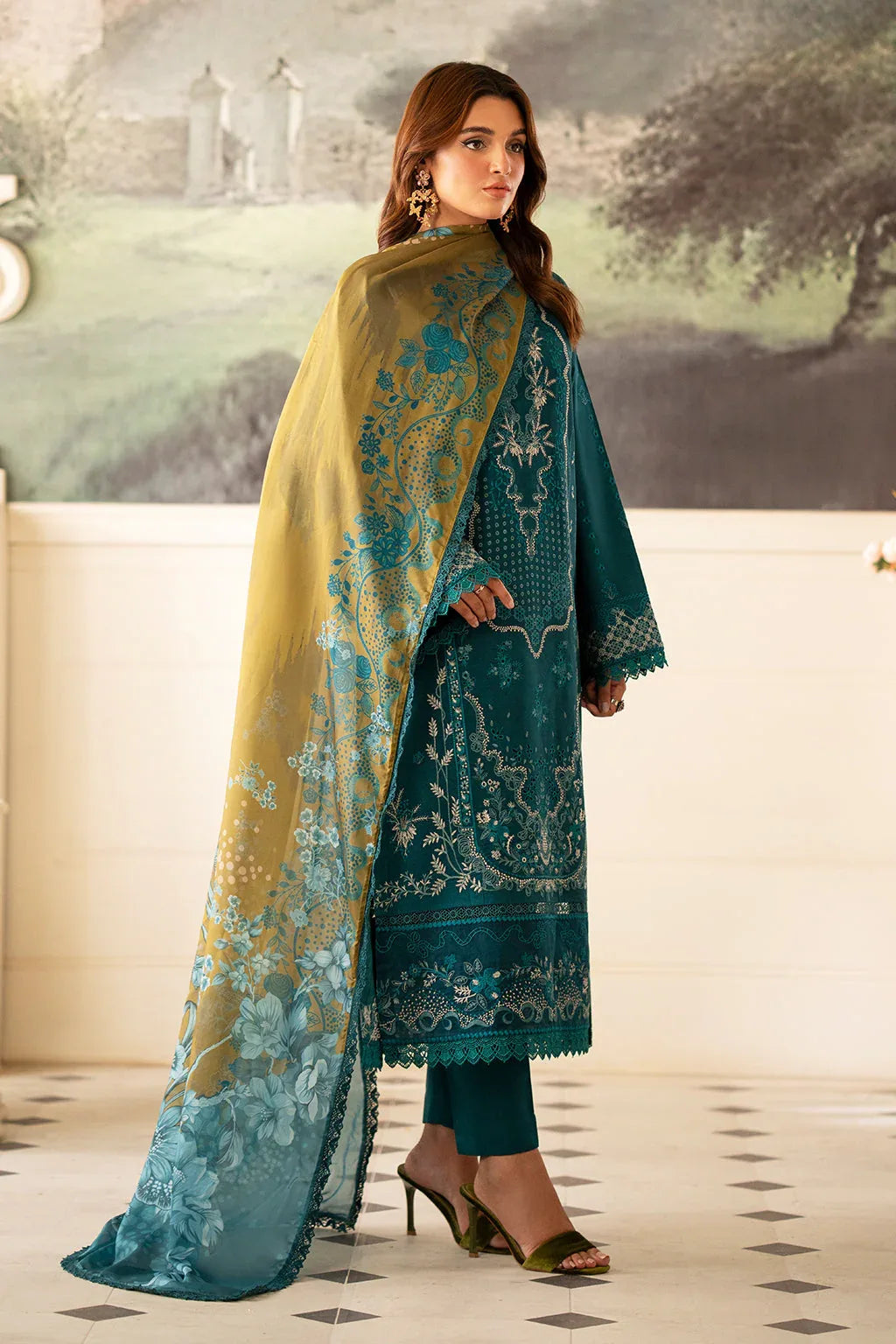 Saad Shaikh | Lumiere Winter |  D-03 Foret - Aqsa Fabrics