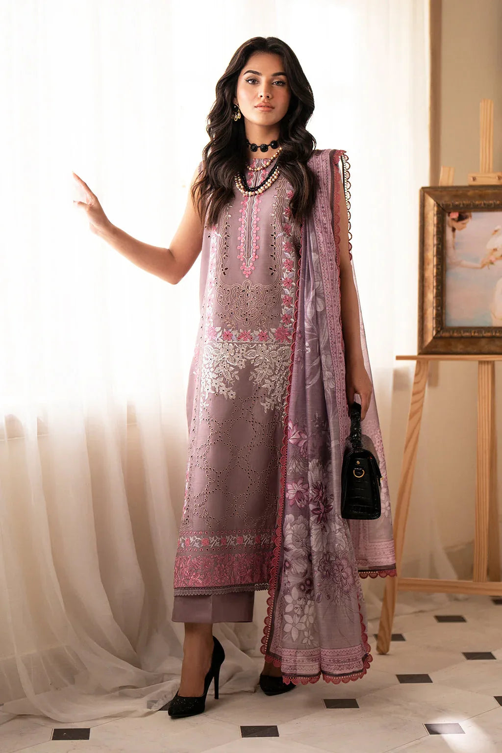 Saad Shaikh | Lumiere Winter |  D-01 Celestial - Aqsa Fabrics