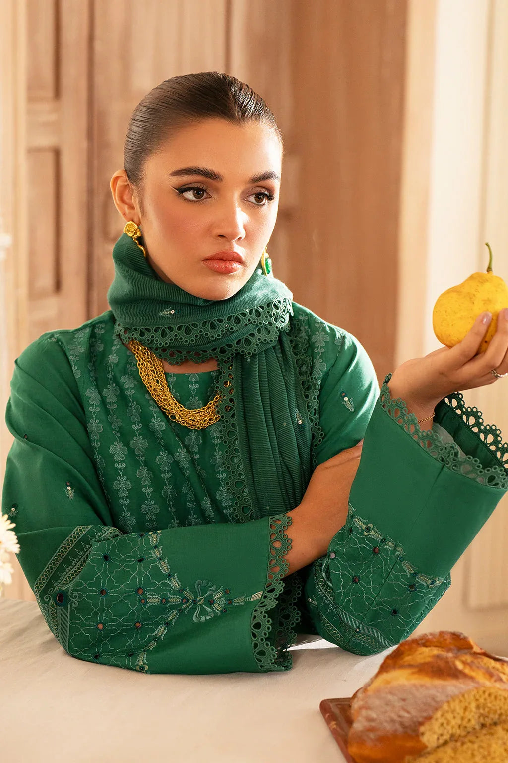 Saad Shaikh | Lumiere Winter |  D-08 Opalo - Aqsa Fabrics
