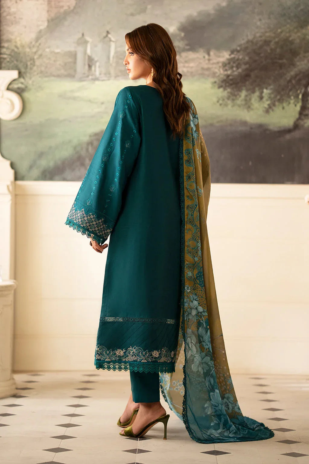 Saad Shaikh | Lumiere Winter |  D-03 Foret - Aqsa Fabrics