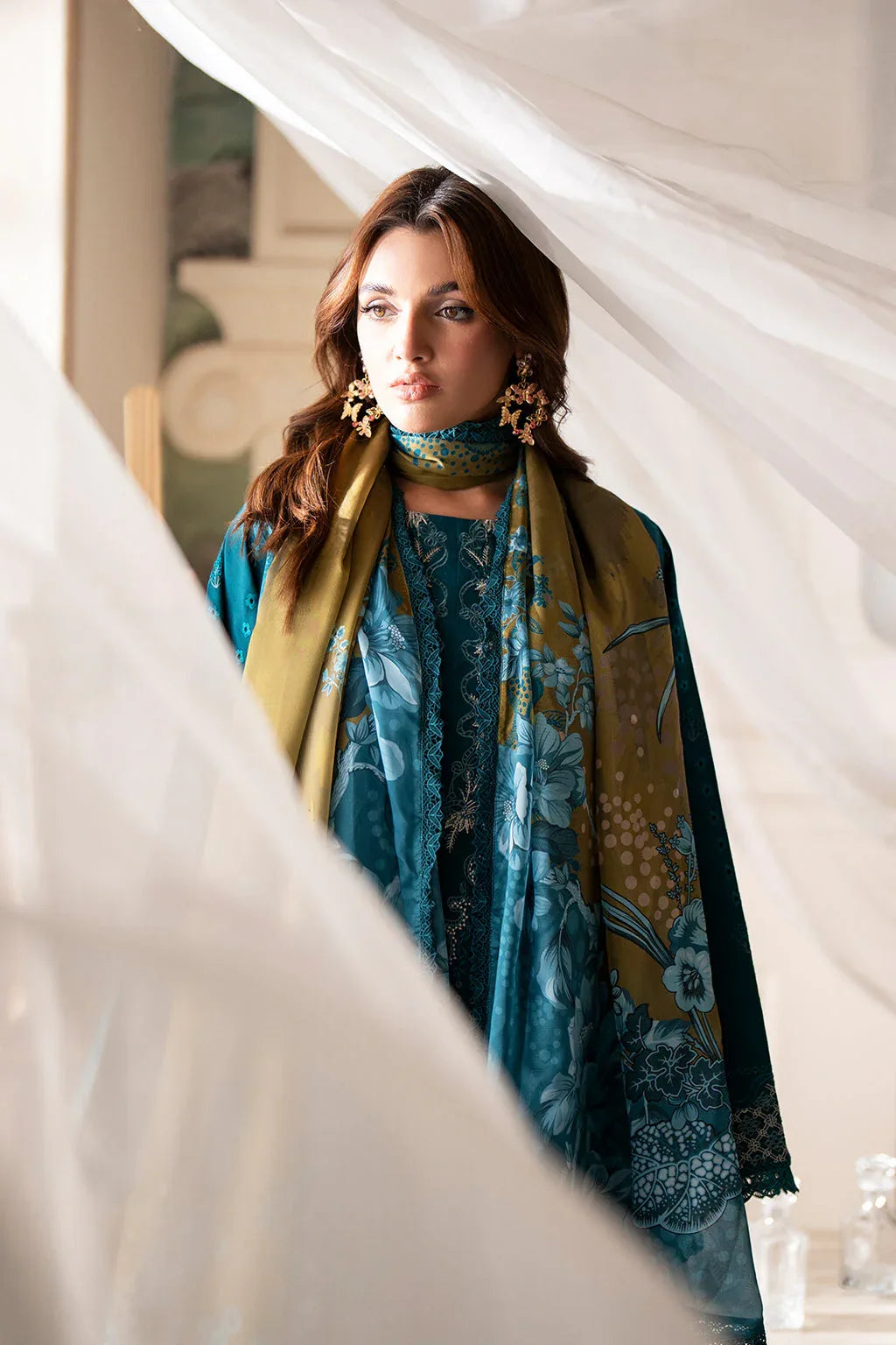 Saad Shaikh | Lumiere Winter |  D-03 Foret - Aqsa Fabrics