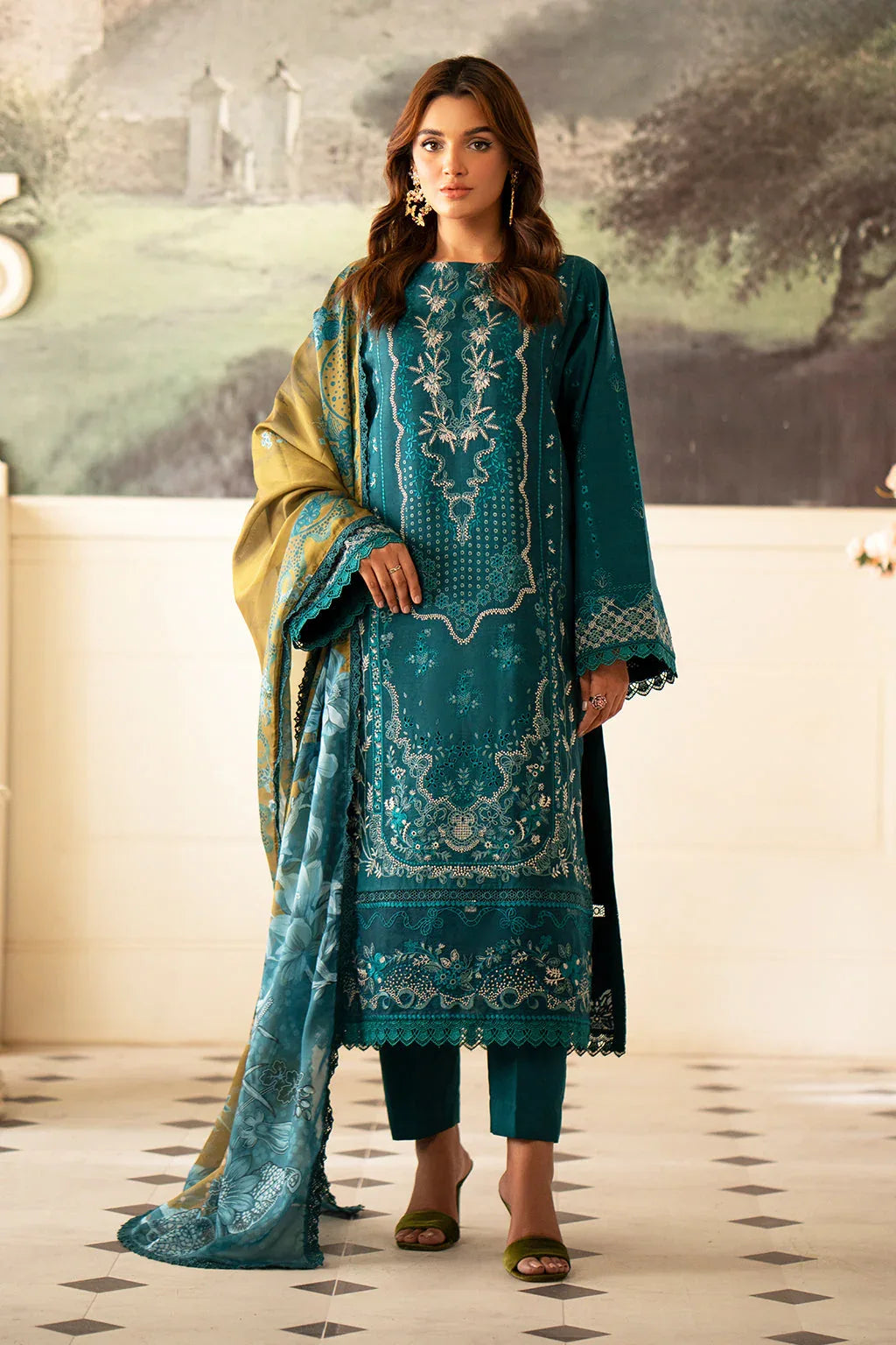 Saad Shaikh | Lumiere Winter |  D-03 Foret - Aqsa Fabrics